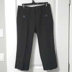 Cleo black capri pants